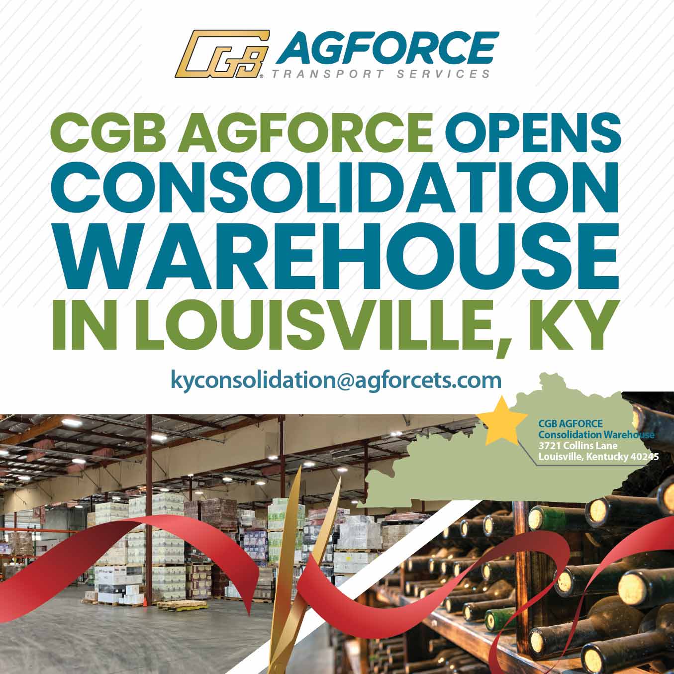 CGB Agforce Transport Services Opens First-of-Its-Kind Consolidation Warehouse in Louisville, Kentucky 